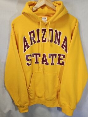 Arizona State Maroon & Gold Pullover Hoodie Gildan Tag sz M